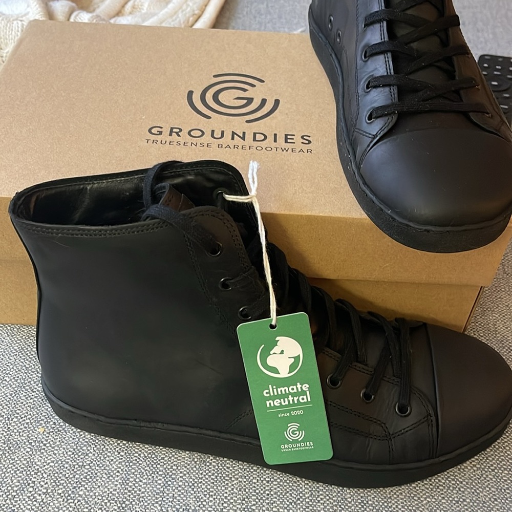 Groundies - Manhattan Men’s Black Leather Boots